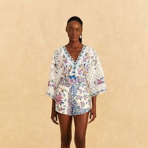 Farm Rio Bandanas Bodysuit size M NWT